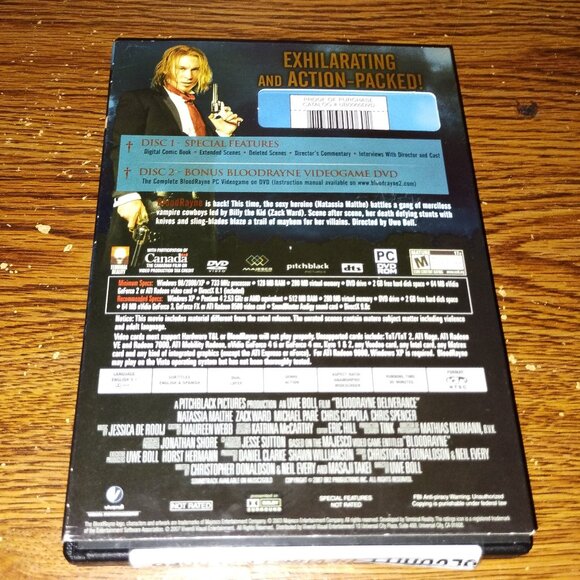 Blood Rayne 2 (DVD, 2007, Widescreen) w/ slip cover - Picture 2 of 5